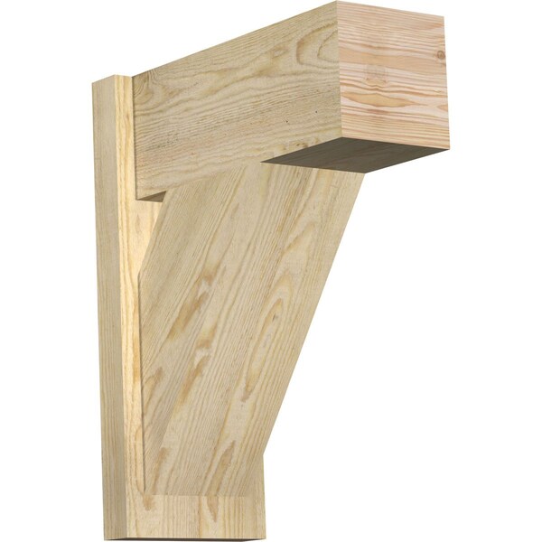Ekena Millwork Traditional Block Rough Sawn Outlooker, Douglas Fir, 8"W x 18"D x 22"H OUT08X18X22TRA05RDF - main